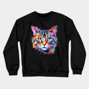 Cat Colorful Crewneck Sweatshirt